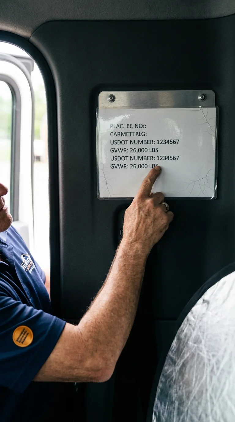 USDOT licensing placard verification in New York City